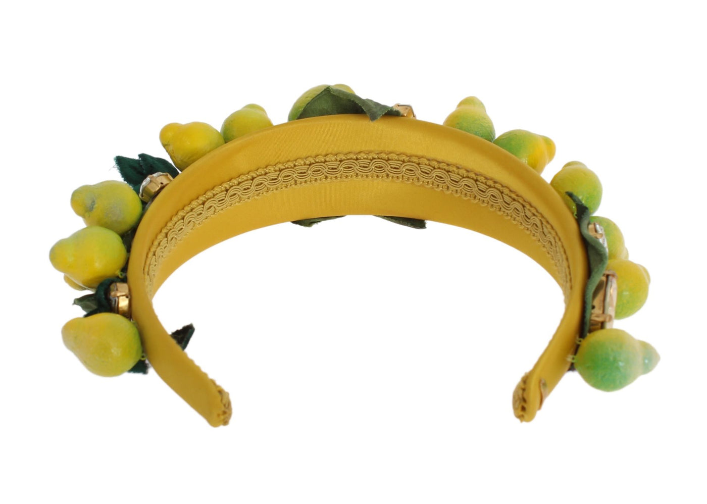 Dolce &amp; Gabbana Gele Citroenen Sicilië Kristallen Diadeem Tiara Hoofdband