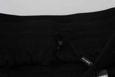 Bermuda cargo en coton noir Dolce &amp; Gabbana