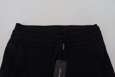 Bermuda cargo en coton noir Dolce &amp; Gabbana