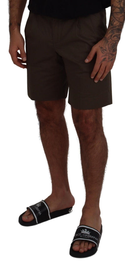 Pantalon chino vert Dolce &amp; Gabbana en coton décontracté