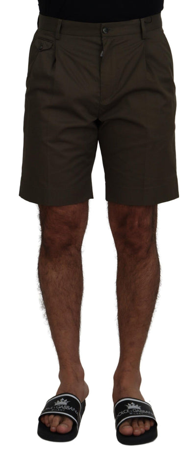 Pantalon chino vert Dolce &amp; Gabbana en coton décontracté