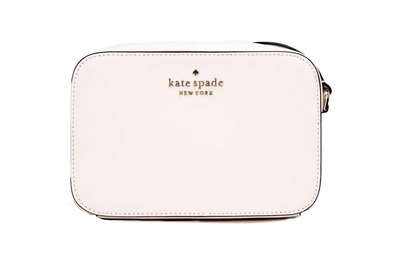 Kate Spade Staci Mini lichtroze saffiano leren cameratas crossbody handtas