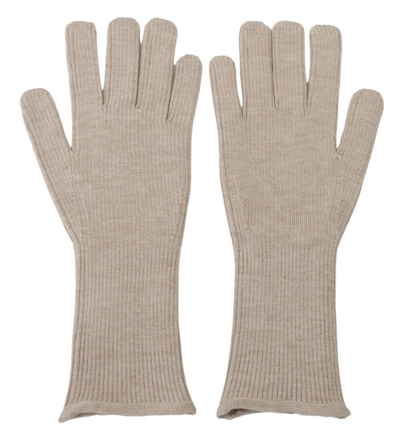Gants pour homme Dolce &amp; Gabbana en cachemire et soie ivoire