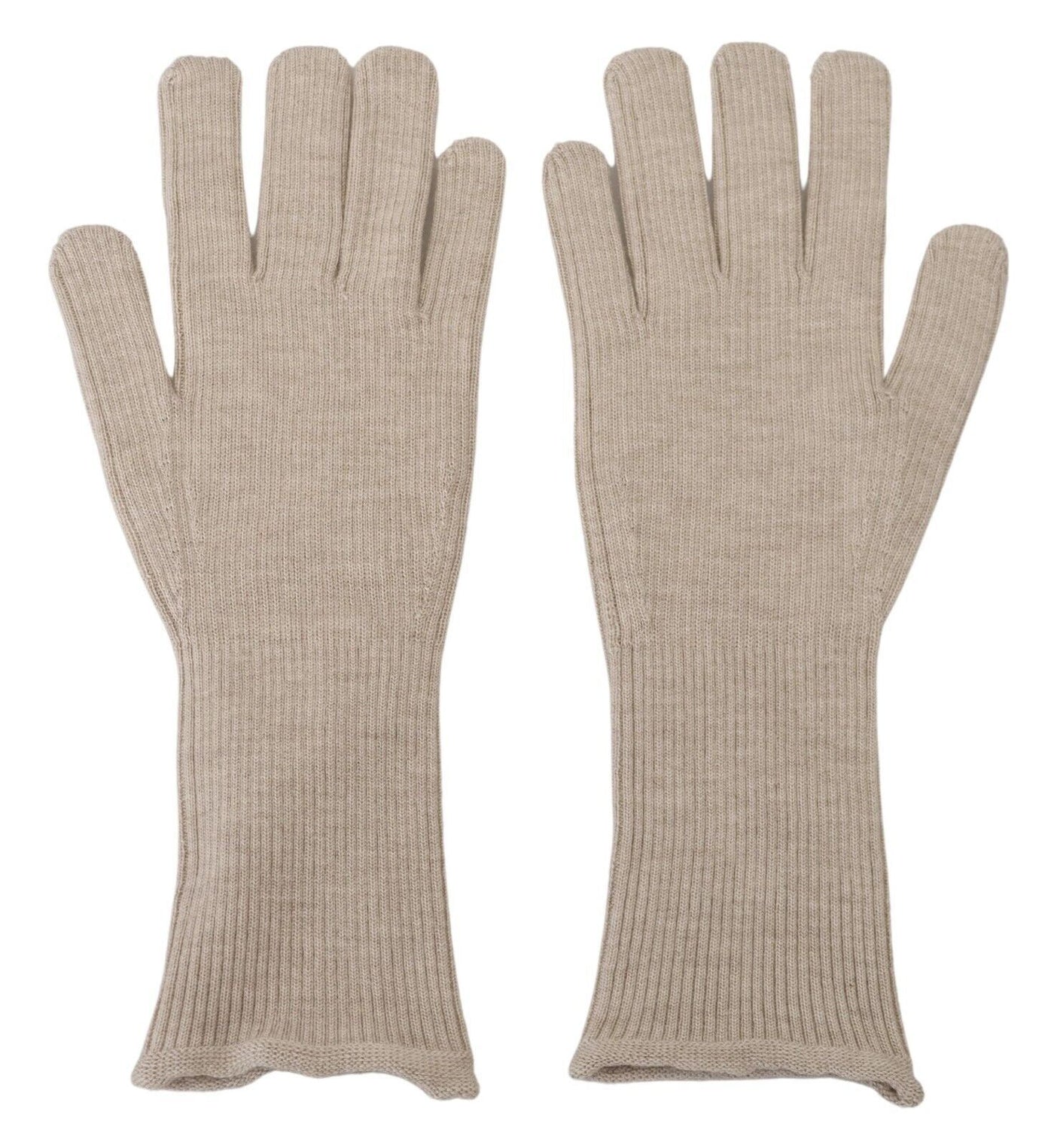 Gants pour homme Dolce &amp; Gabbana en cachemire et soie ivoire