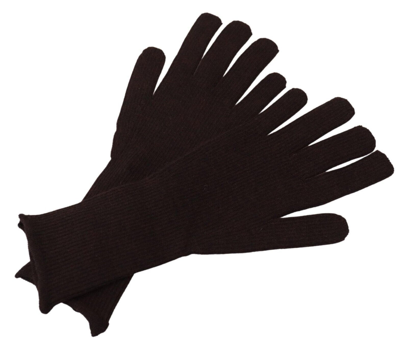 Gants pour homme Dolce &amp; Gabbana en cachemire et soie marron