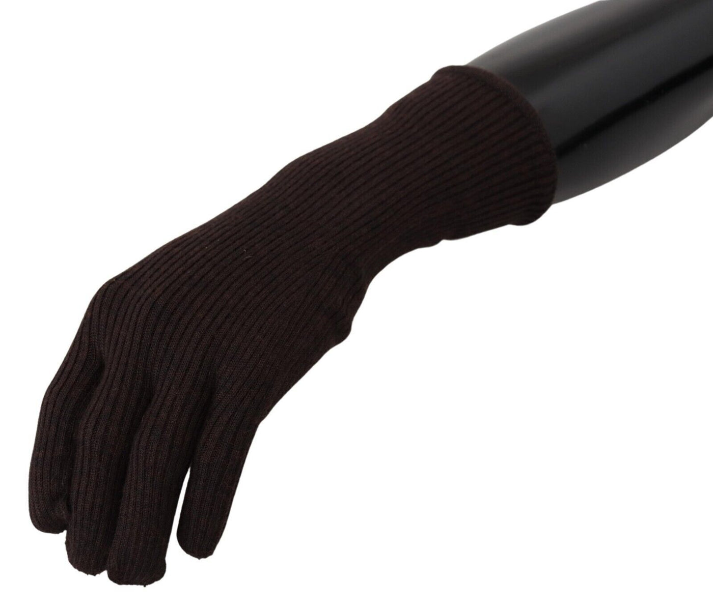 Gants pour homme Dolce &amp; Gabbana en cachemire et soie marron