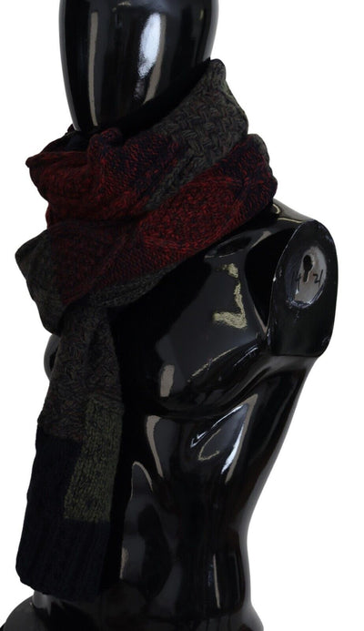 Foulard châle en maille multicolore Dolce &amp; Gabbana pour homme