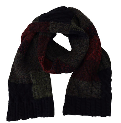 Foulard châle en maille multicolore Dolce &amp; Gabbana pour homme