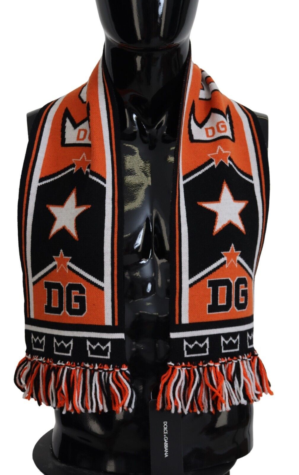 Foulard châle imprimé logo DG multicolore Dolce &amp; Gabbana pour homme