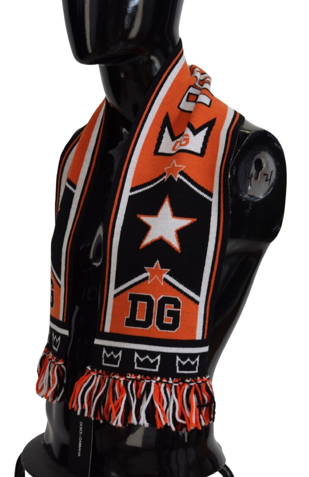 Foulard châle imprimé logo DG multicolore Dolce &amp; Gabbana pour homme