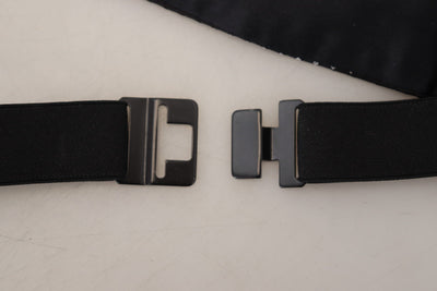 Dolce &amp; Gabbana Ceinture de smoking élégante en soie à pois
