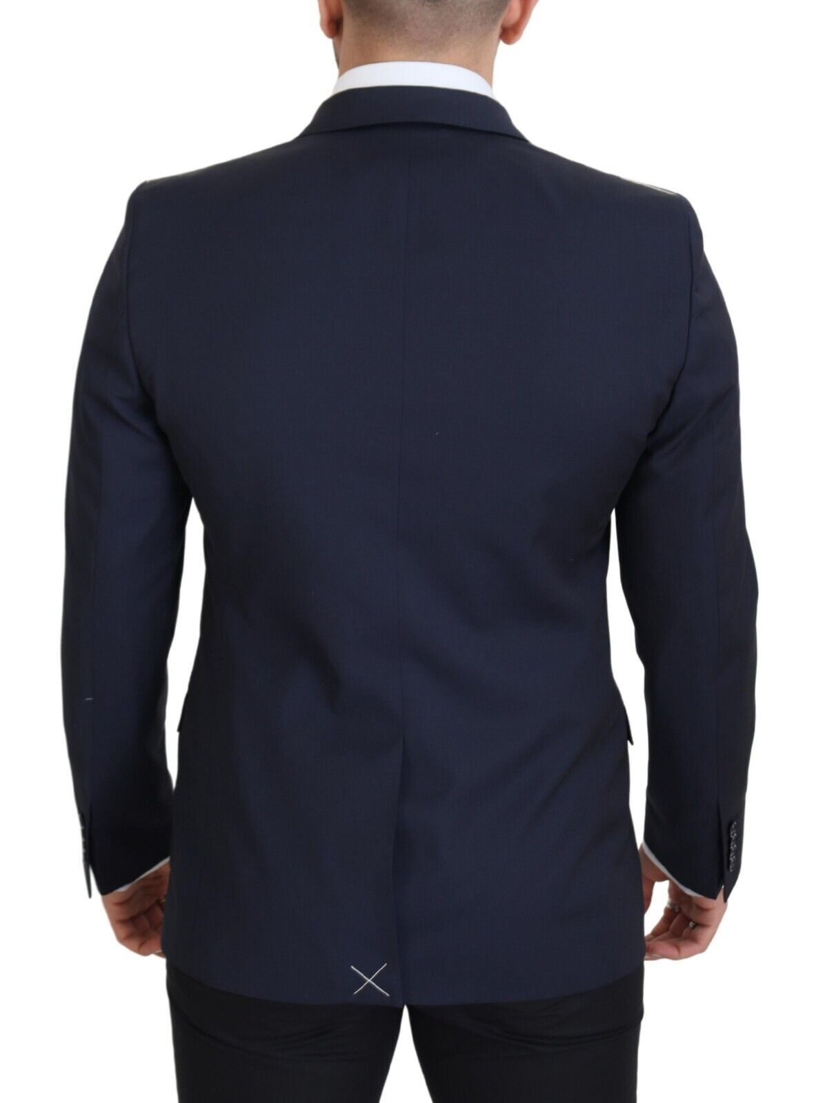 Blazer MARTINI bleu foncé en laine à boutonnage simple Dolce &amp; Gabbana