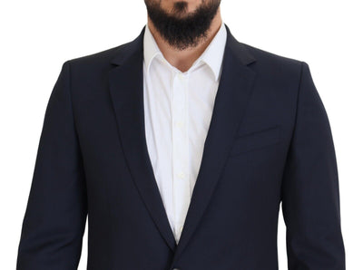 Blazer MARTINI bleu foncé en laine à boutonnage simple Dolce &amp; Gabbana