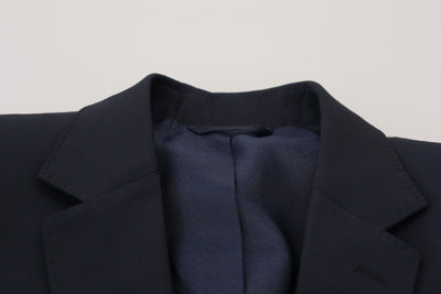 Blazer MARTINI bleu foncé en laine à boutonnage simple Dolce &amp; Gabbana