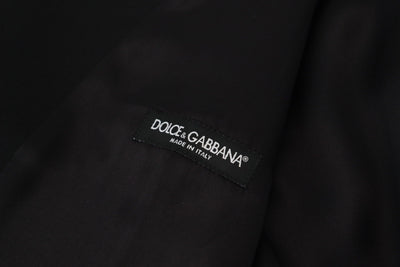 Dolce &amp; Gabbana Zwart Maagdelijke Wollen Vest Formele Jurk Vest