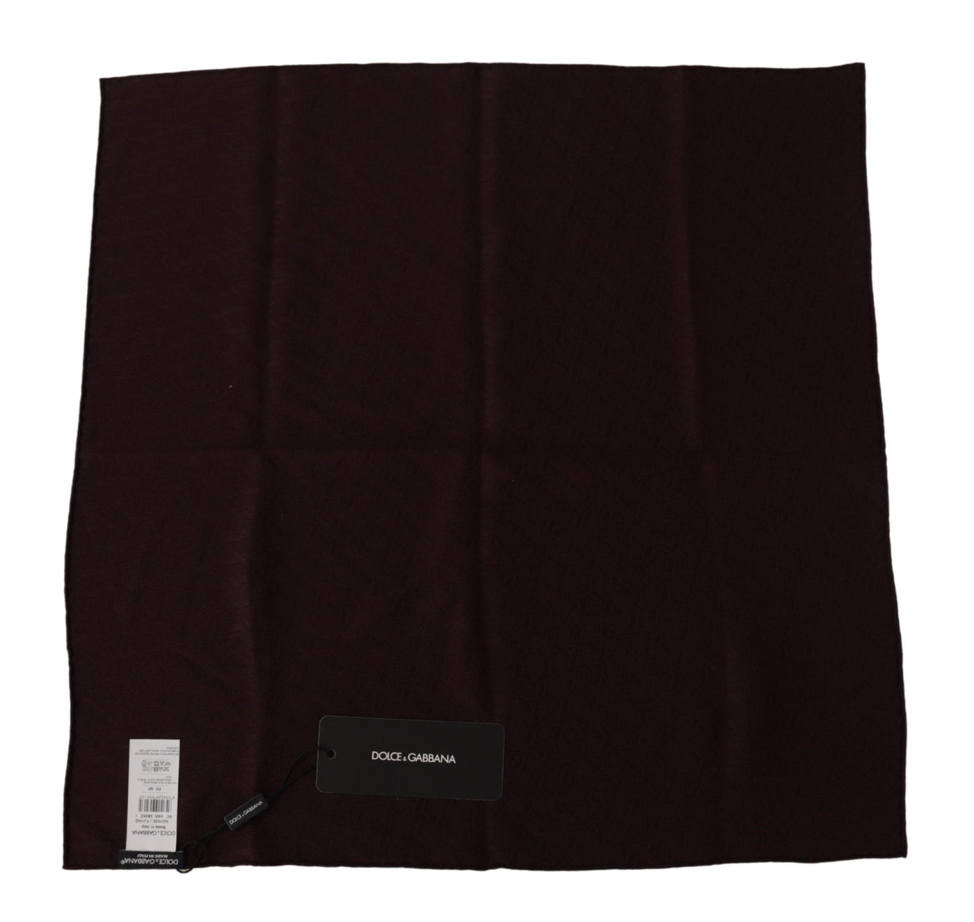 Foulard carré en soie élégant pour homme Dolce &amp; Gabbana