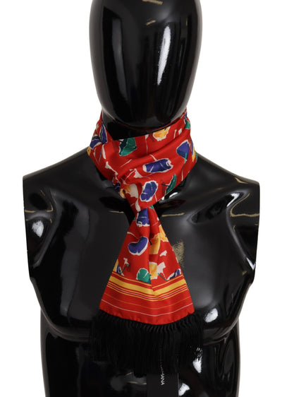 Foulard élégant en soie multicolore pour homme Dolce &amp; Gabbana