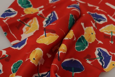 Foulard élégant en soie multicolore pour homme Dolce &amp; Gabbana