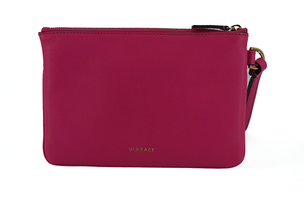 Versace Elegante Roze Leren Clutch