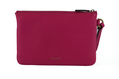 Versace Elegante Roze Leren Clutch
