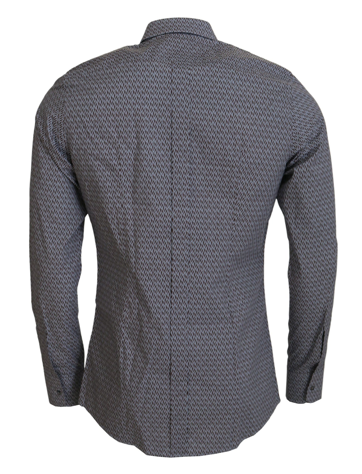Chemise habillée slim fit Dolce &amp; Gabbana gris marron doré