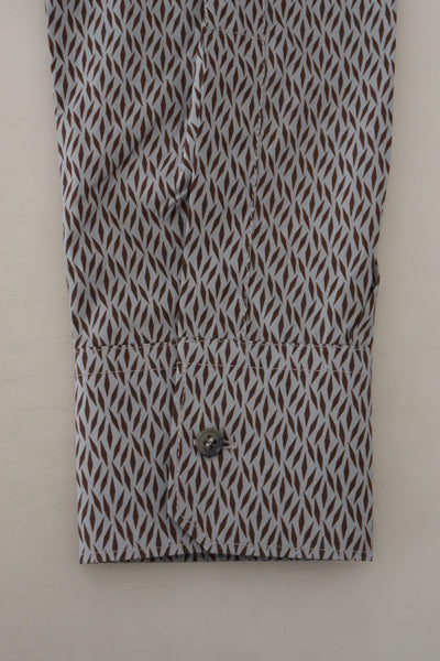 Chemise habillée slim fit Dolce &amp; Gabbana gris marron doré