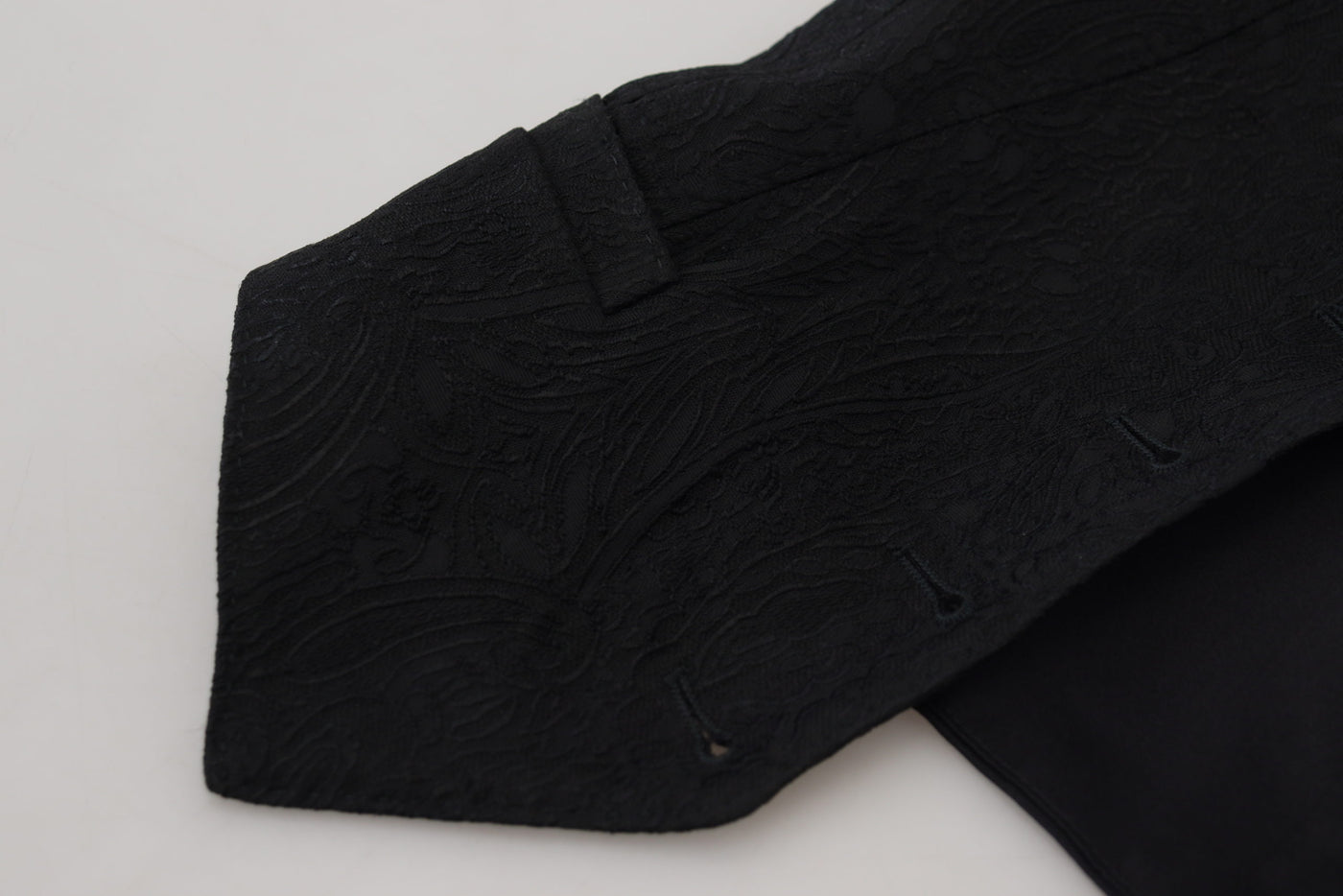 Dolce &amp; Gabbana Débardeur sans manches boutonné en brocart noir