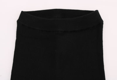 Pantalon slim en cachemire noir Dolce &amp; Gabbana pour femme