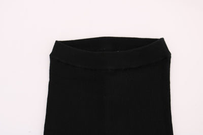 Pantalon slim en cachemire noir Dolce &amp; Gabbana pour femme