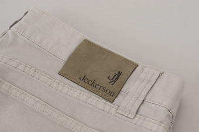 Jeckerson Grijze Katoenen Toelopende Heren Casual Broek