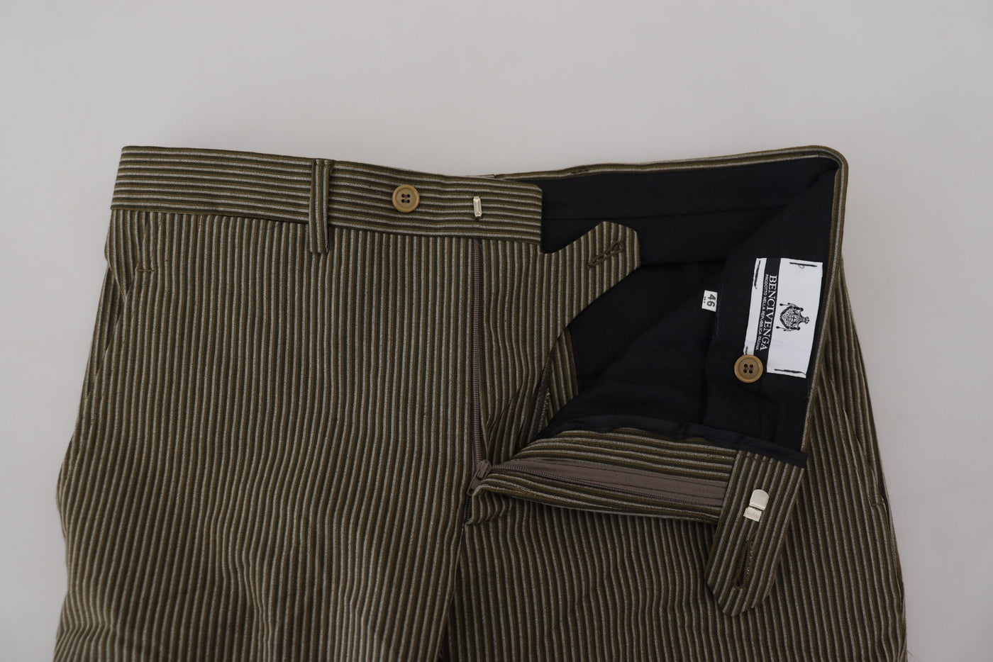 Pantalon homme en pur coton à rayures multicolores BENCIVENGA