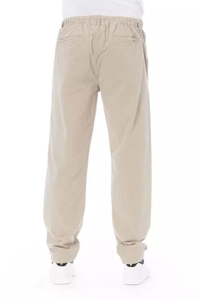 Baldinini Trend Beige Katoenen Heren Chino Broek