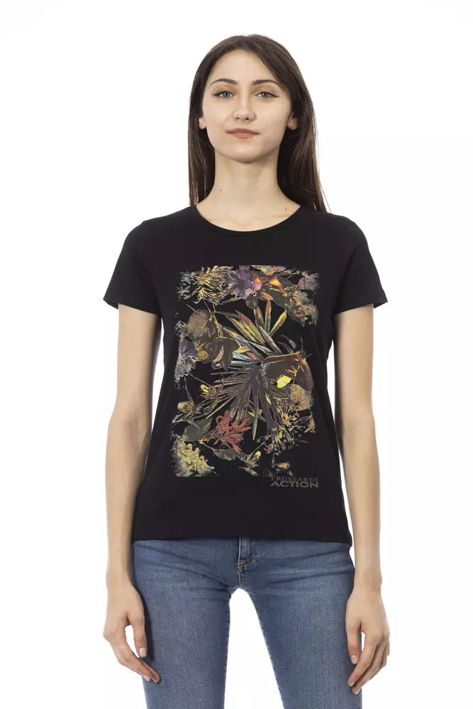 Trussardi Action Zwart Katoenen Dames T-shirt