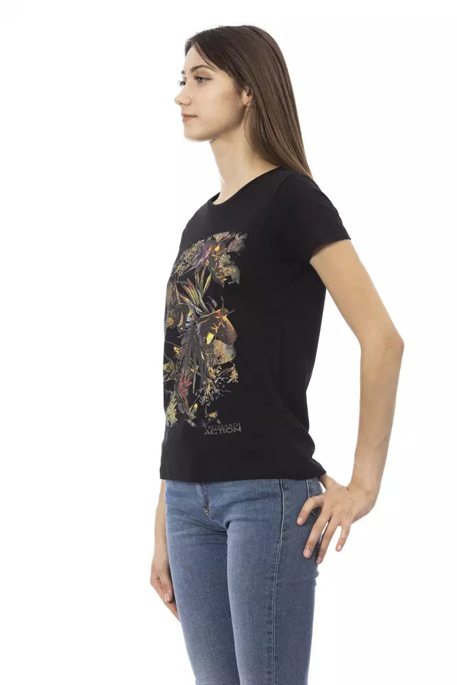 Trussardi Action Zwart Katoenen Dames T-shirt
