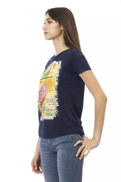 Camiseta Trussardi Action de algodón azul para mujer