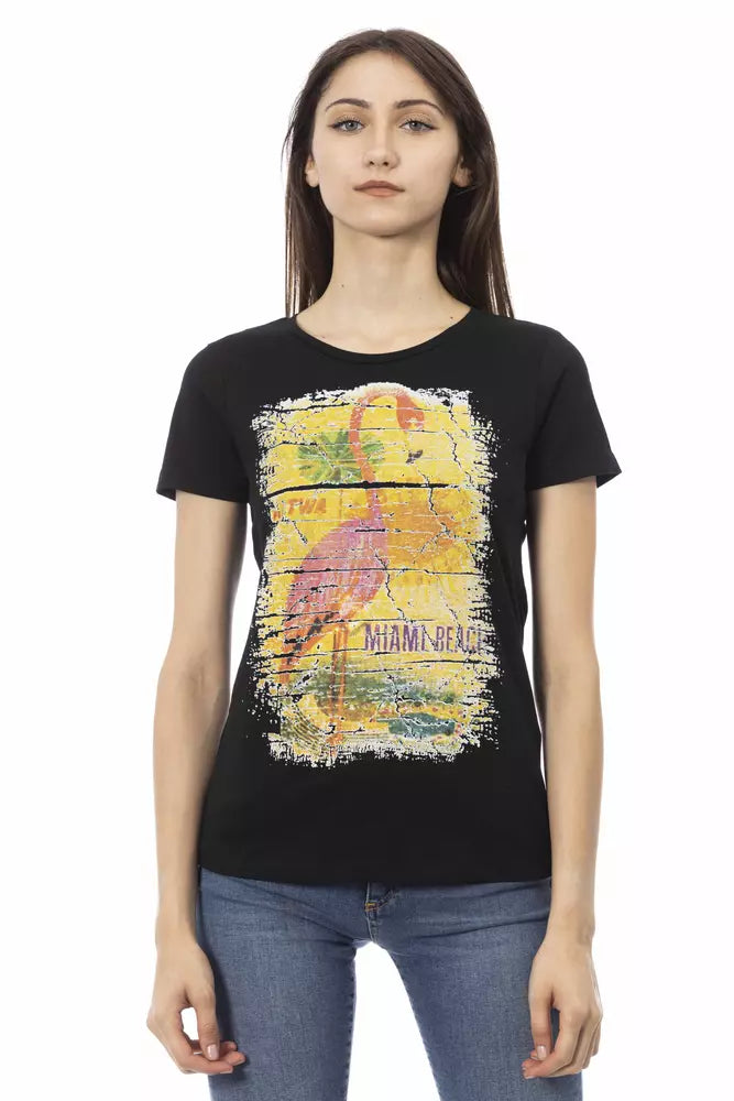 Trussardi Action Zwart Katoenen Dames T-shirt