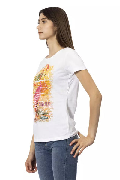 Trussardi Action Wit Katoenen Dames T-shirt