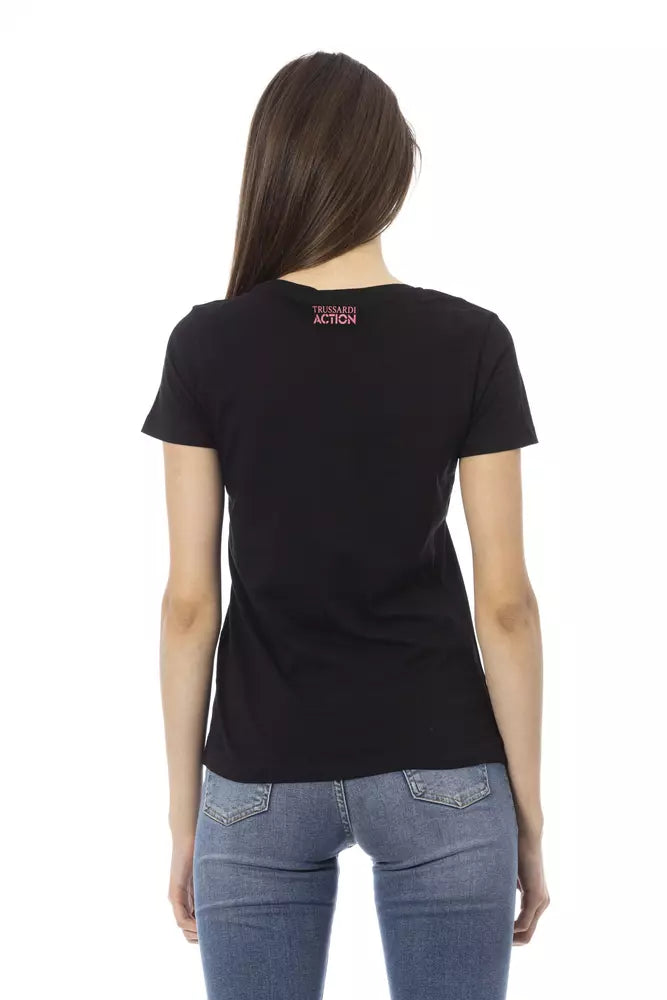 Trussardi Action Zwart Katoenen Dames T-shirt