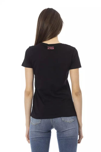 Trussardi Action Zwart Katoenen Dames T-shirt