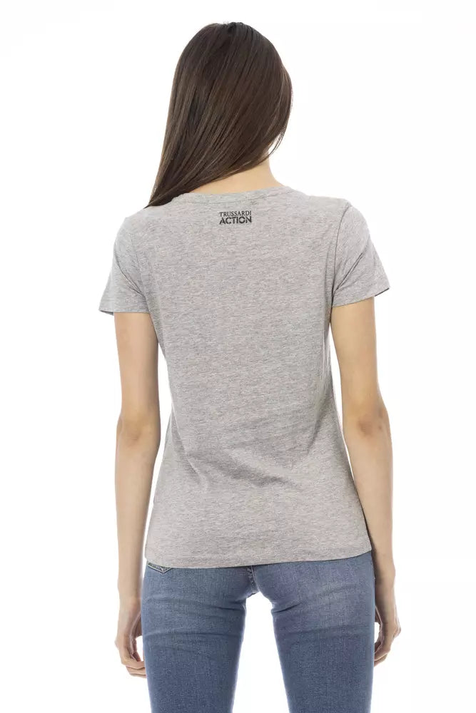 Trussardi Action Grijs Katoenen Dames T-shirt