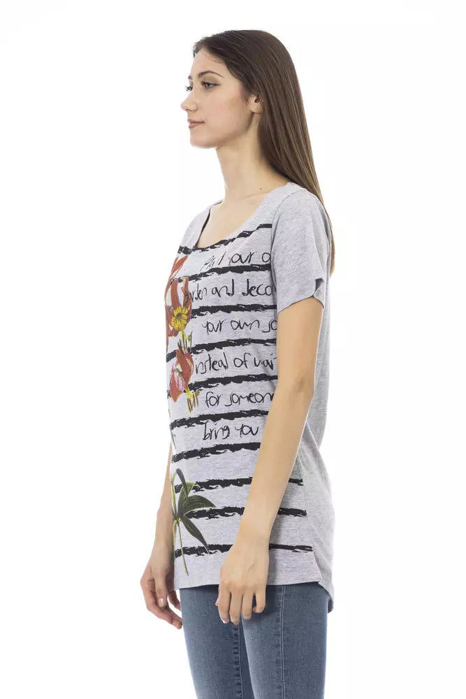Trussardi Action Grijs Katoenen Dames T-shirt