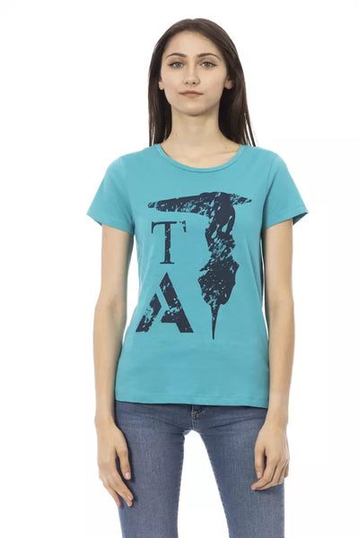 Trussardi Action lichtblauw katoenen dames T-shirt