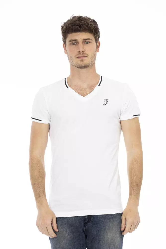Trussardi Action Wit Katoenen Heren T-shirt
