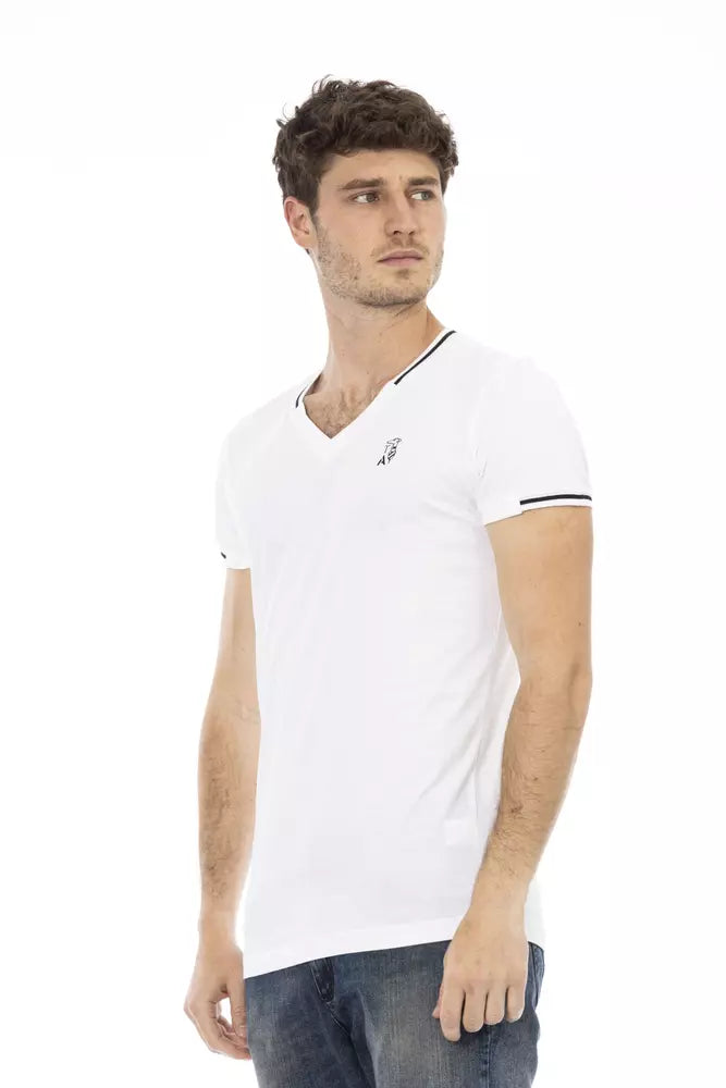 Trussardi Action Wit Katoenen Heren T-shirt