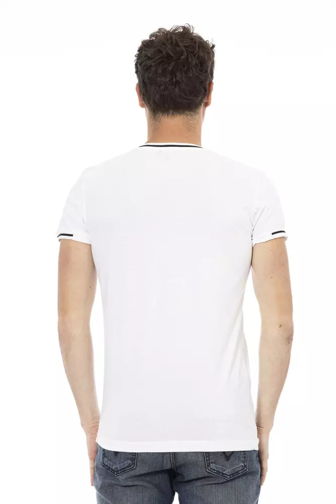 Trussardi Action Wit Katoenen Heren T-shirt