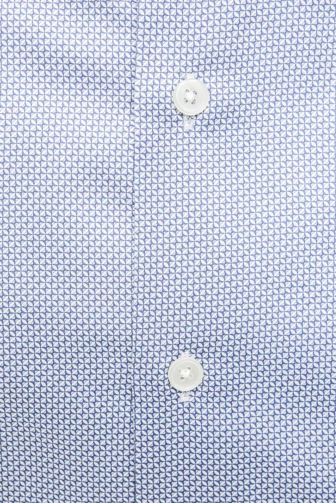 Chemise homme en coton bleu clair Robert Friedman