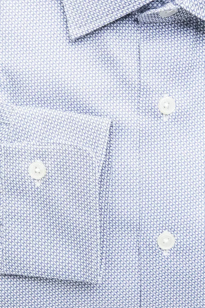 Chemise homme en coton bleu clair Robert Friedman