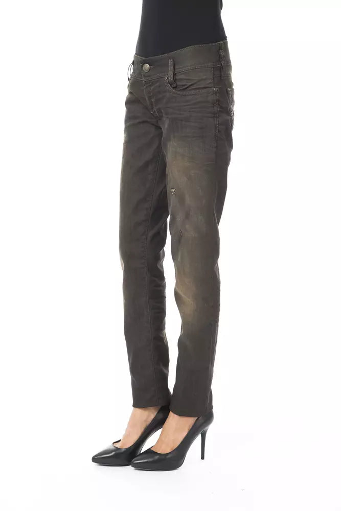 BYBLOS Zwarte katoenen damesjeans