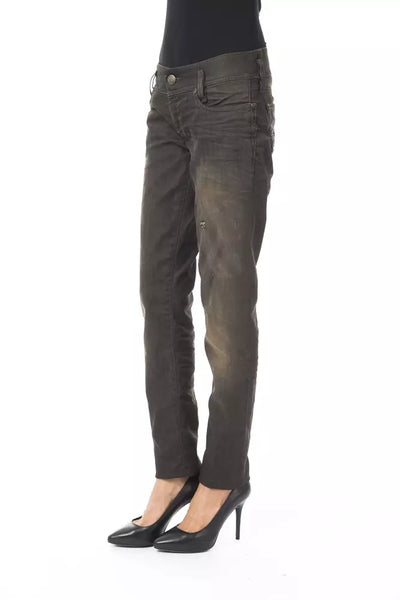 BYBLOS Zwarte katoenen damesjeans