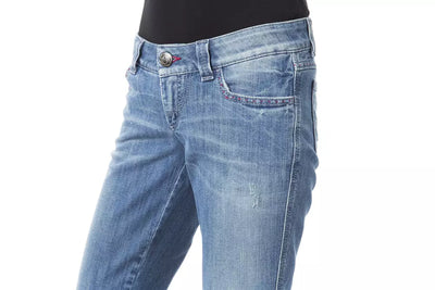 BYBLOS Blauwe katoenen damesjeans